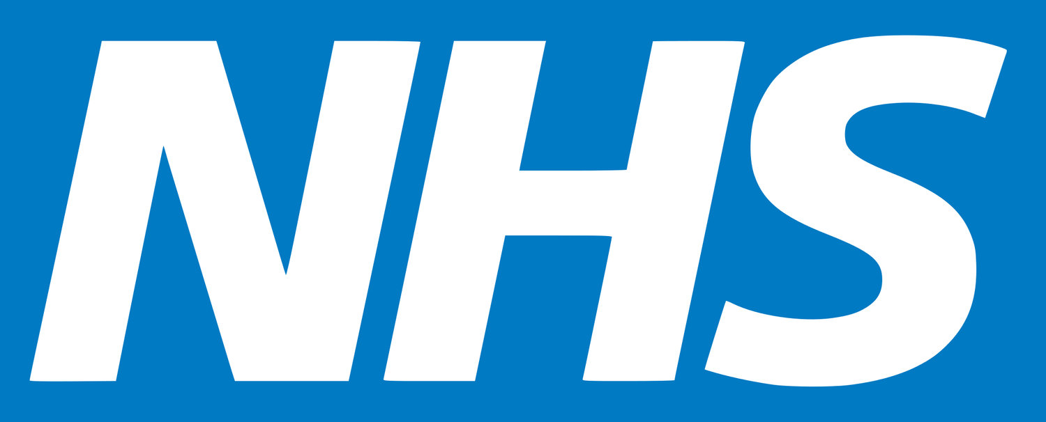 blue and white nhs logo