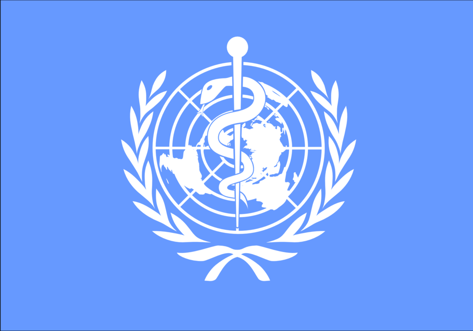 World Health Organization logo in blue and white