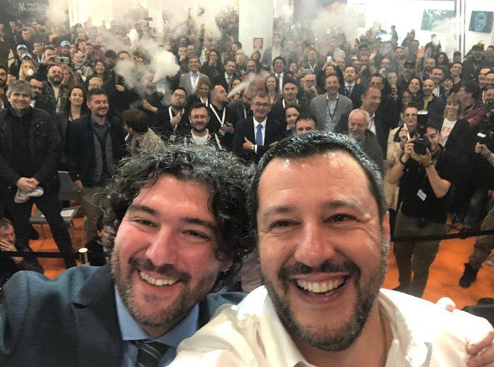 Italy's Deputy Prime Minister Matteo Salvini attends VapItaly in 2019