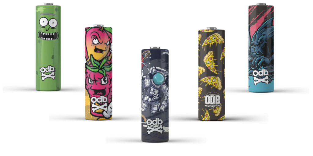 OBD Wraps Battery Wraps for vape devices