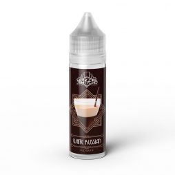 vapable shakers white russian shortfill e-liquid bottle with brown label