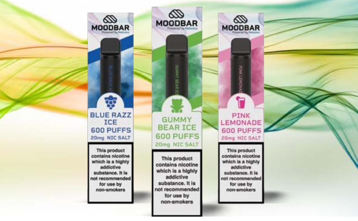 mood bar disposables in three different flavours