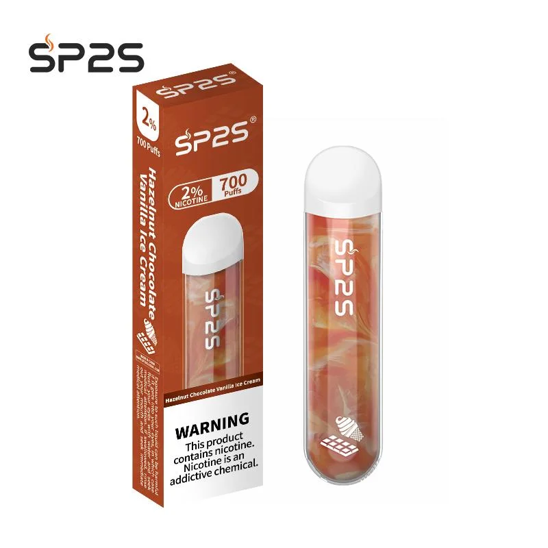 disposable vape device from sp2s in the flavour hazelnut chocolate vanilla ice cream