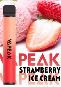 disposable vape strawberry ice cream vapeak meshbar