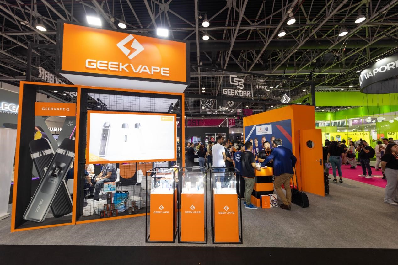 geekvape world vape show dubai 2023 exhibition stand