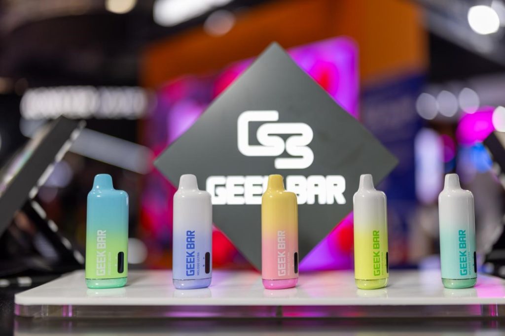 five geekvape meloso ultra vape devices on display