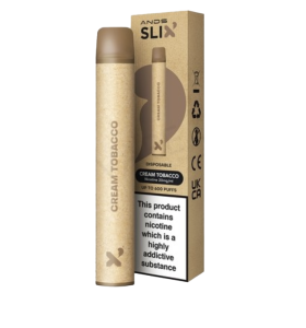 ANDS SLIX creamy tobacco flavour recyclable disposable vape 