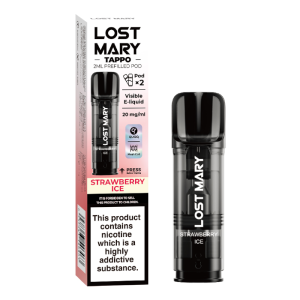 lost mary tappo replaceable prefilled 2ml pod in strawberry ice flavour