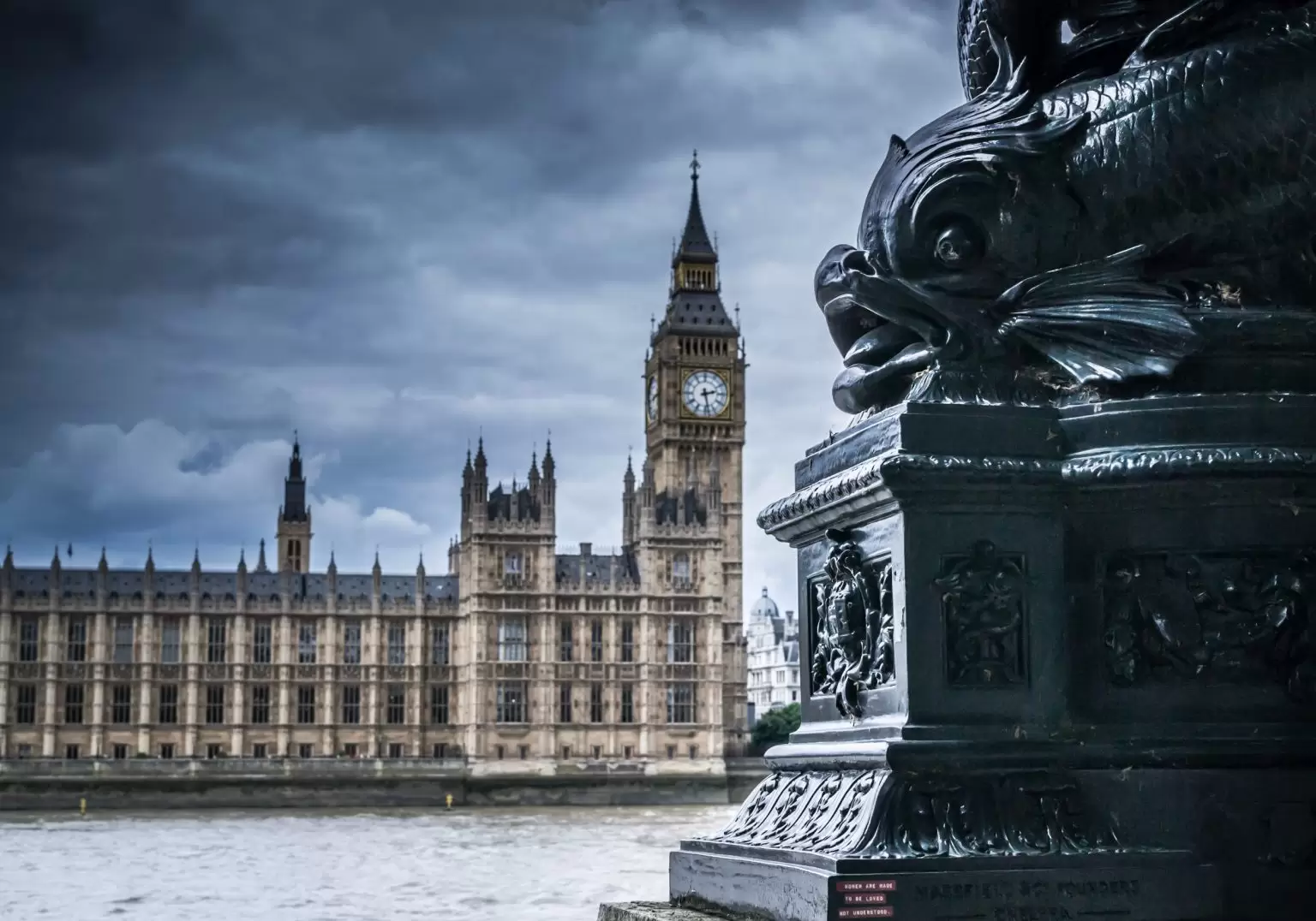 Big Ben and the Houses of Parliament on the river thames