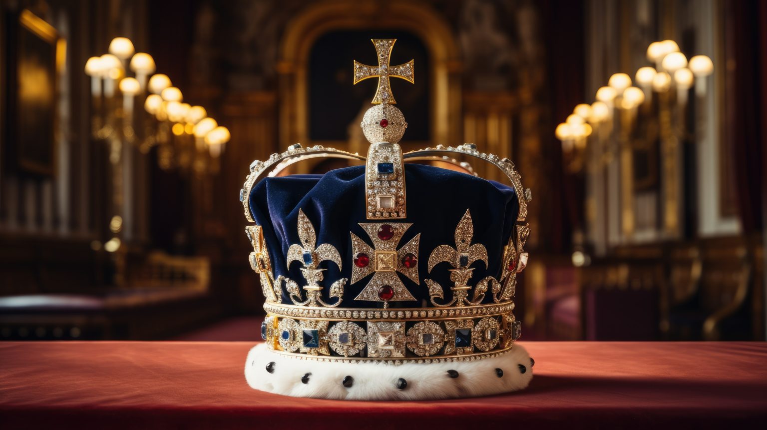 AI graphic of King Charles' crown on an ornament